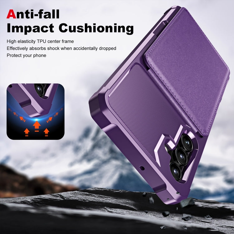 For Samsung Galaxy A24 4G Vertical Flip Card Bag Holder Leather Phone Case
