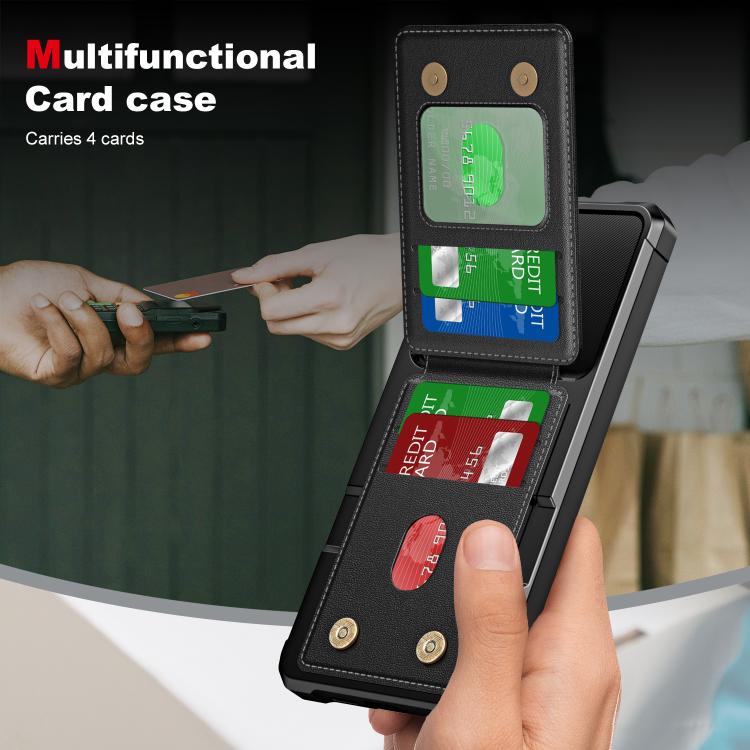 For Samsung Galaxy A16 5G Vertical Flip Card Bag Holder Leather Phone Case