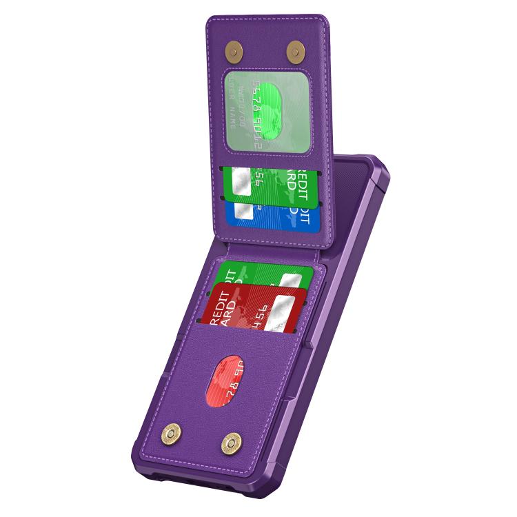 For Samsung Galaxy A16 5G Vertical Flip Card Bag Holder Leather Phone Case