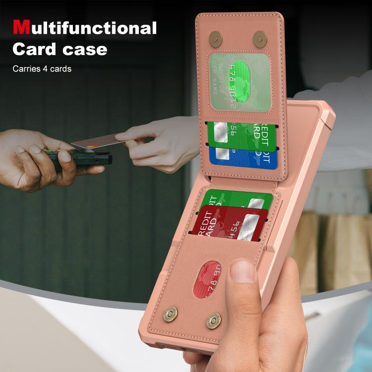 For Samsung Galaxy A16 5G Vertical Flip Card Bag Holder Leather Phone Case