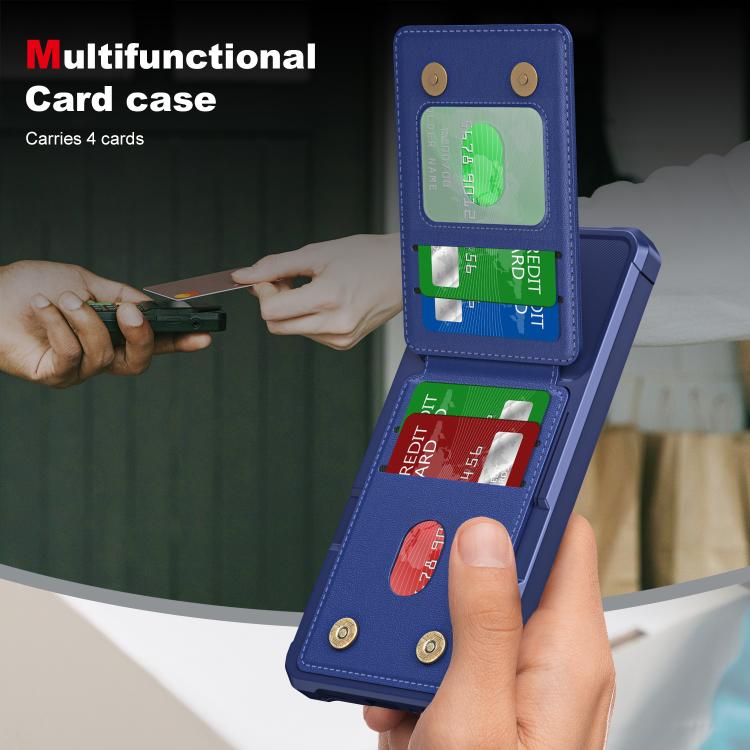 For Samsung Galaxy A16 5G Vertical Flip Card Bag Holder Leather Phone Case