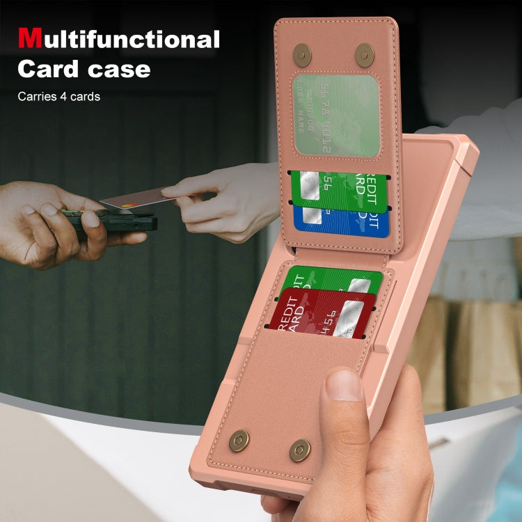 For Samsung Galaxy S24 Ultra 5G Vertical Flip Card Bag Holder Leather Phone Case