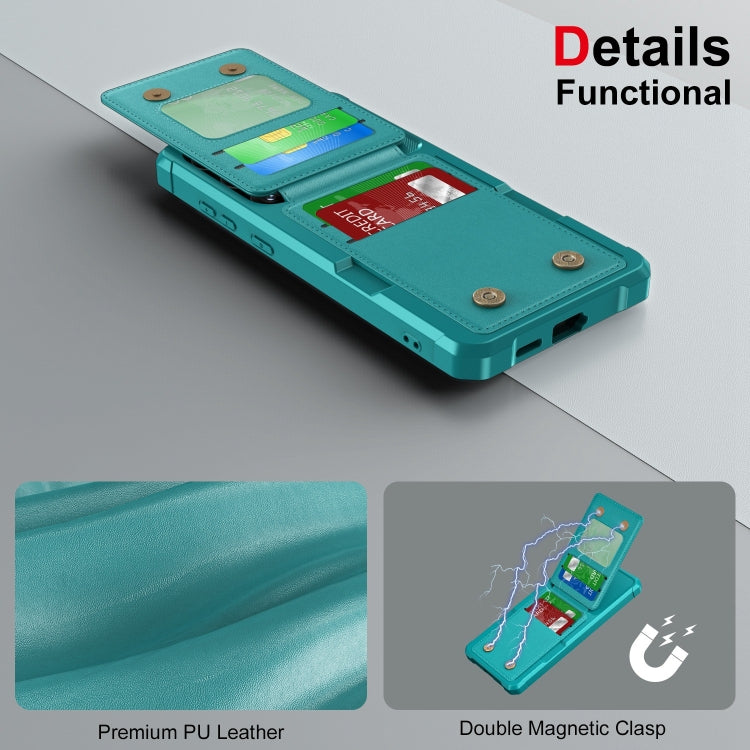 For Samsung Galaxy S24+ 5G Vertical Flip Card Bag Holder Leather Phone Case