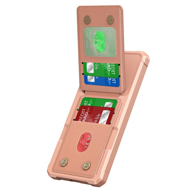 For Samsung Galaxy S25 5G Vertical Flip Card Bag Holder Leather Phone Case