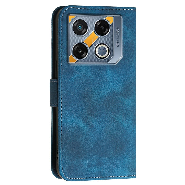 For Infinix GT 20 Pro 5G Grid Butterfly Embossed Pattern Leather Phone Case with Lanyard