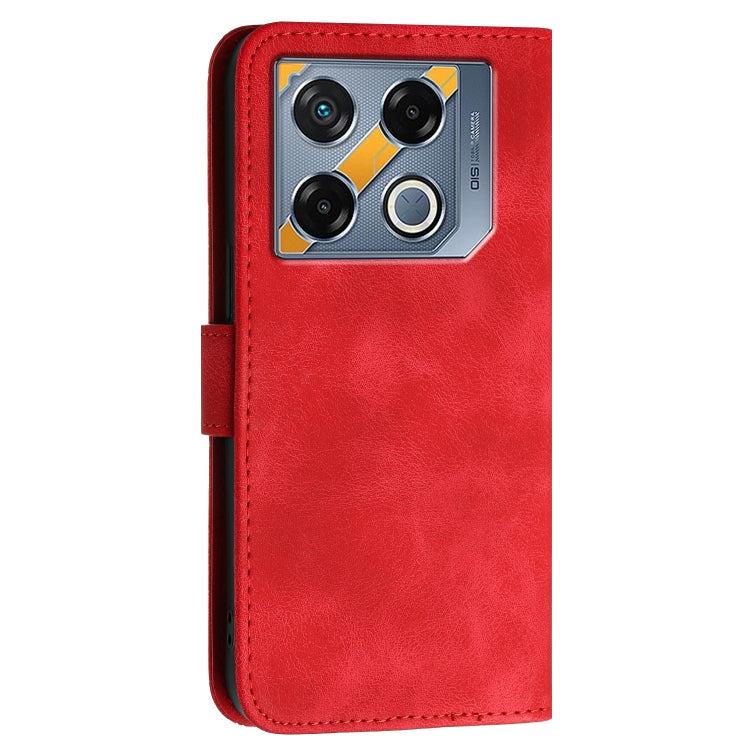 For Infinix GT 20 Pro 5G Grid Butterfly Embossed Pattern Leather Phone Case with Lanyard