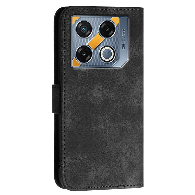 For Infinix GT 20 Pro 5G Grid Butterfly Embossed Pattern Leather Phone Case with Lanyard