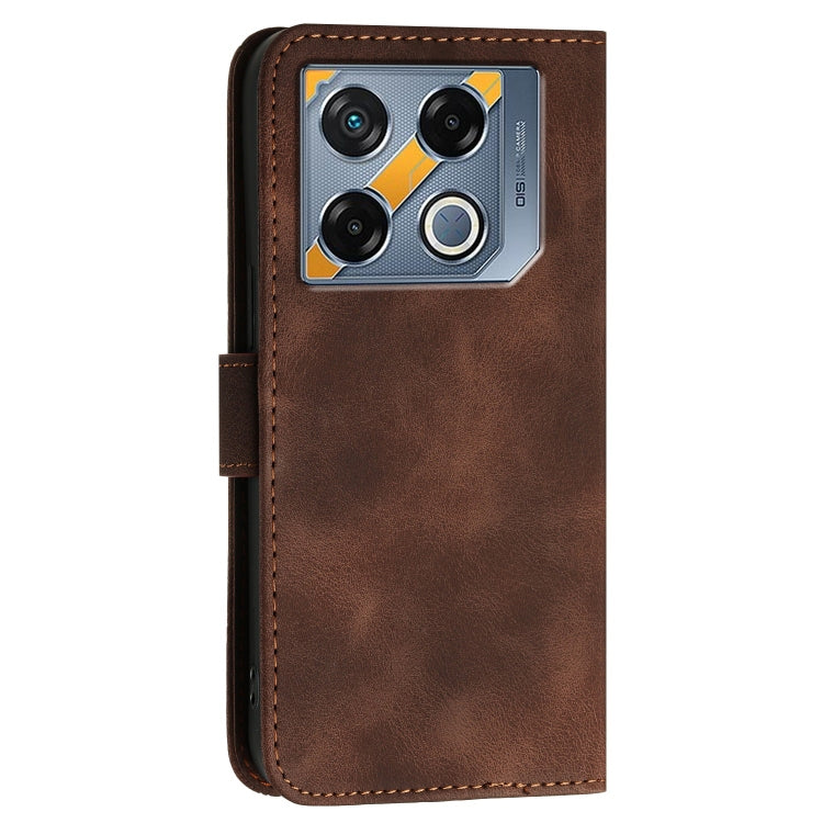 For Infinix GT 20 Pro 5G Grid Butterfly Embossed Pattern Leather Phone Case with Lanyard