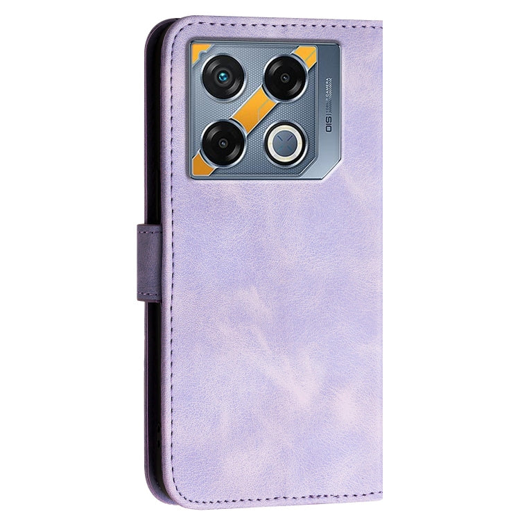 For Infinix GT 20 Pro 5G Grid Butterfly Embossed Pattern Leather Phone Case with Lanyard