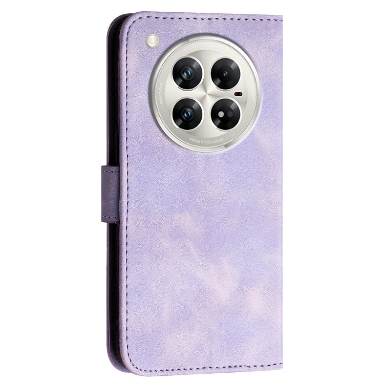 For Infinix Zero 40 4G / Zero 40 5G Grid Butterfly Embossed Pattern Leather Phone Case with Lanyard