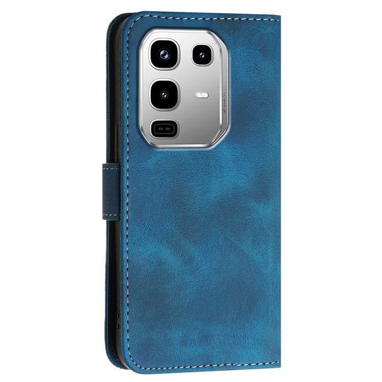 For Infinix Note 50 4G / Note 50 Pro 4G Grid Butterfly Embossed Pattern Leather Phone Case with Lanyard