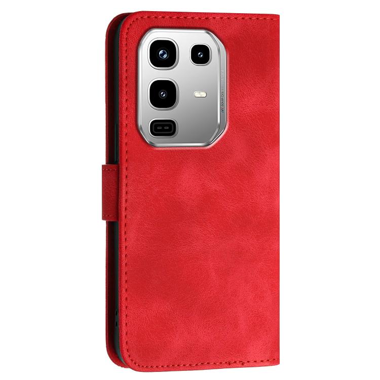 For Infinix Note 50 4G / Note 50 Pro 4G Grid Butterfly Embossed Pattern Leather Phone Case with Lanyard