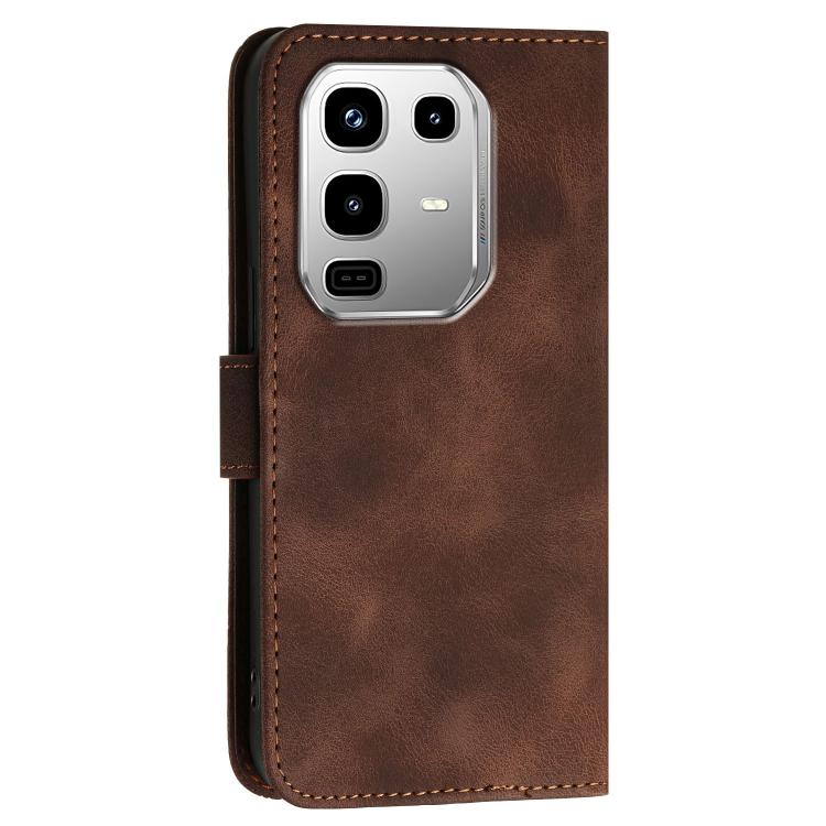 For Infinix Note 50 4G / Note 50 Pro 4G Grid Butterfly Embossed Pattern Leather Phone Case with Lanyard