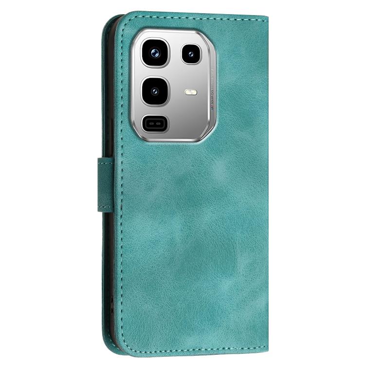 For Infinix Note 50 4G / Note 50 Pro 4G Grid Butterfly Embossed Pattern Leather Phone Case with Lanyard