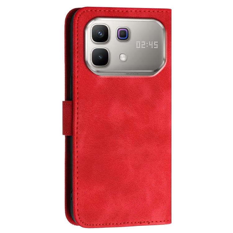 For Infinix Note 60 5G Grid Butterfly Embossed Pattern Leather Phone Case with Lanyard