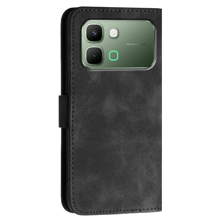 For Infinix Note Edge 5G Grid Butterfly Embossed Pattern Leather Phone Case with Lanyard
