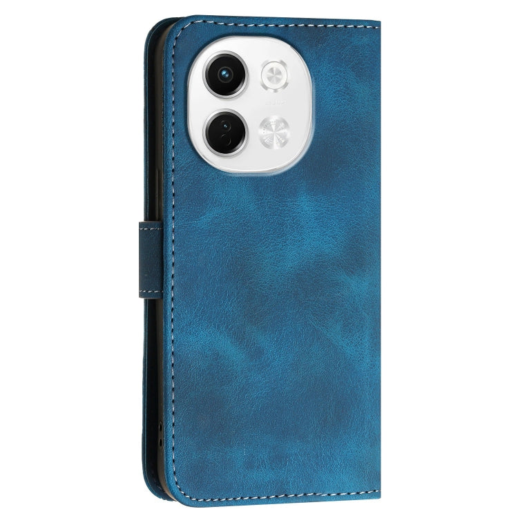 For Tecno Pova 6 Neo 5G / Spark 30 5G Grid Butterfly Embossed Pattern Leather Phone Case with Lanyard