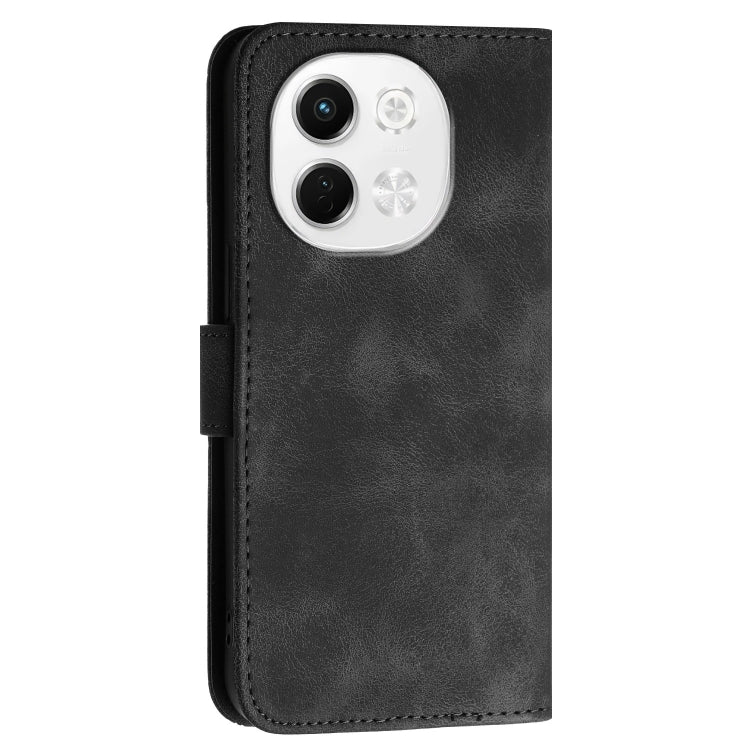 For Tecno Pova 6 Neo 5G / Spark 30 5G Grid Butterfly Embossed Pattern Leather Phone Case with Lanyard