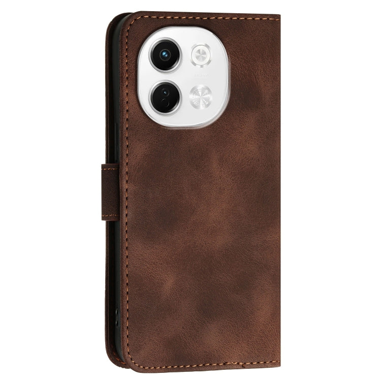 For Tecno Pova 6 Neo 5G / Spark 30 5G Grid Butterfly Embossed Pattern Leather Phone Case with Lanyard