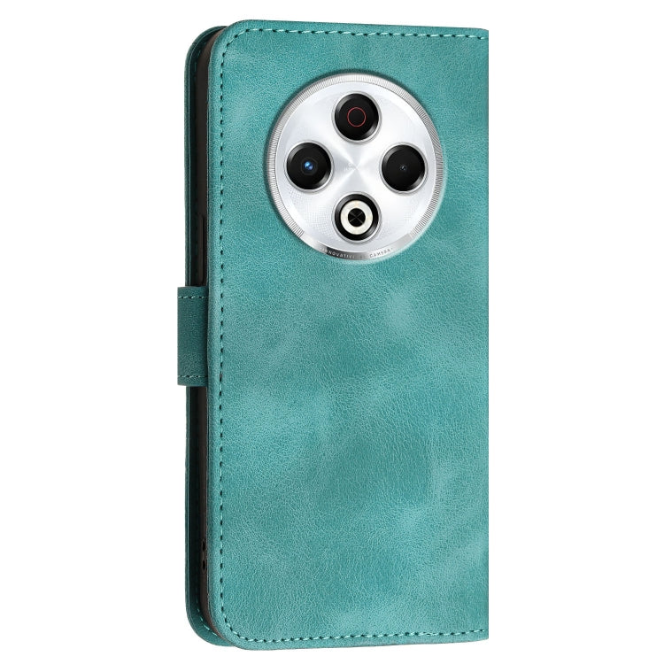 For Tecno Spark 30 4G Grid Butterfly Embossed Pattern Leather Phone Case with Lanyard