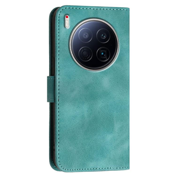 For Tecno Camon 40 Premier Grid Butterfly Embossed Pattern Leather Phone Case with Lanyard