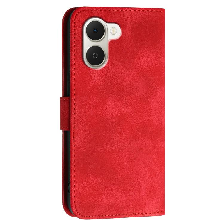 For Tecno Spark Go 3 / Pop 20 4G Grid Butterfly Embossed Pattern Leather Phone Case with Lanyard