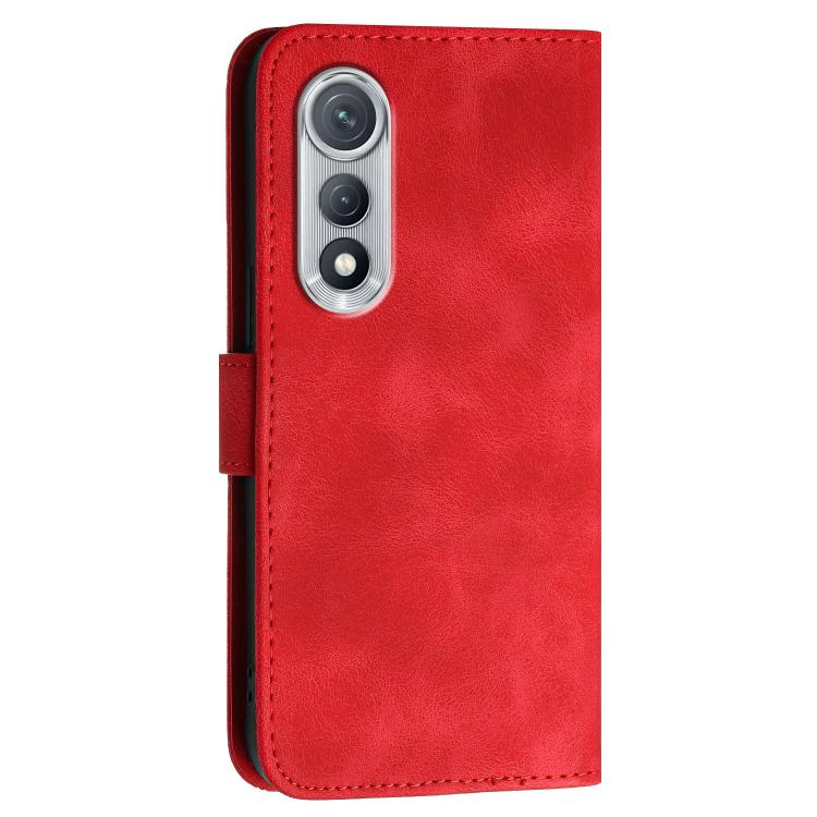For Tecno Pova Curve Grid Butterfly Embossed Pattern Leather Phone Case with Lanyard