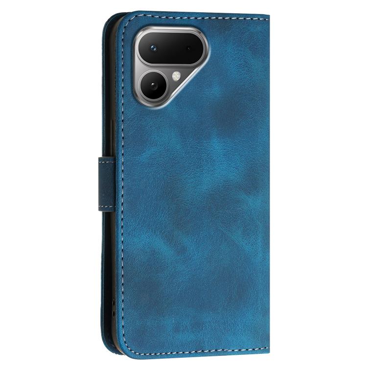 For Tecno Pova Curve 2 5G Grid Butterfly Embossed Pattern Leather Phone Case with Lanyard