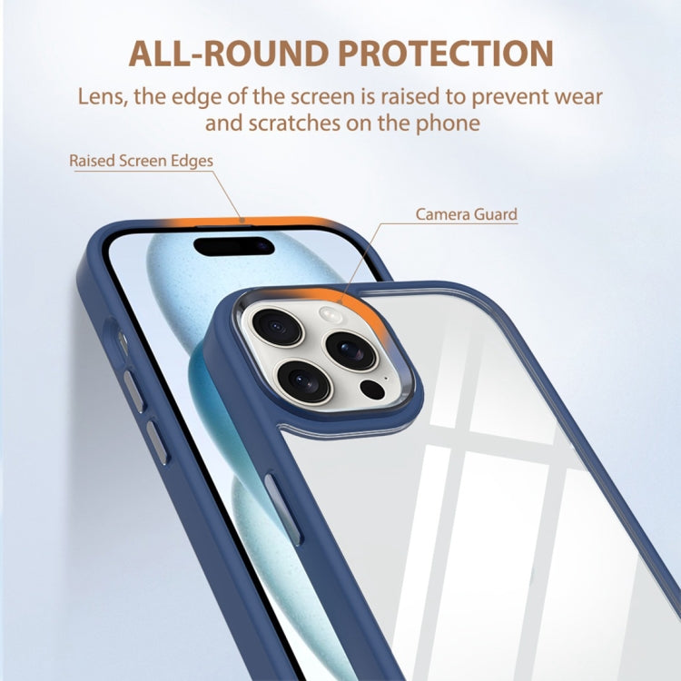 For iPhone 15 Pro Max Gold Shield 2 in 1 PC + TPU Shockproof Phone Case