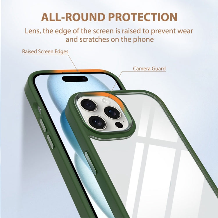 For iPhone 15 Pro Max Gold Shield 2 in 1 PC + TPU Shockproof Phone Case