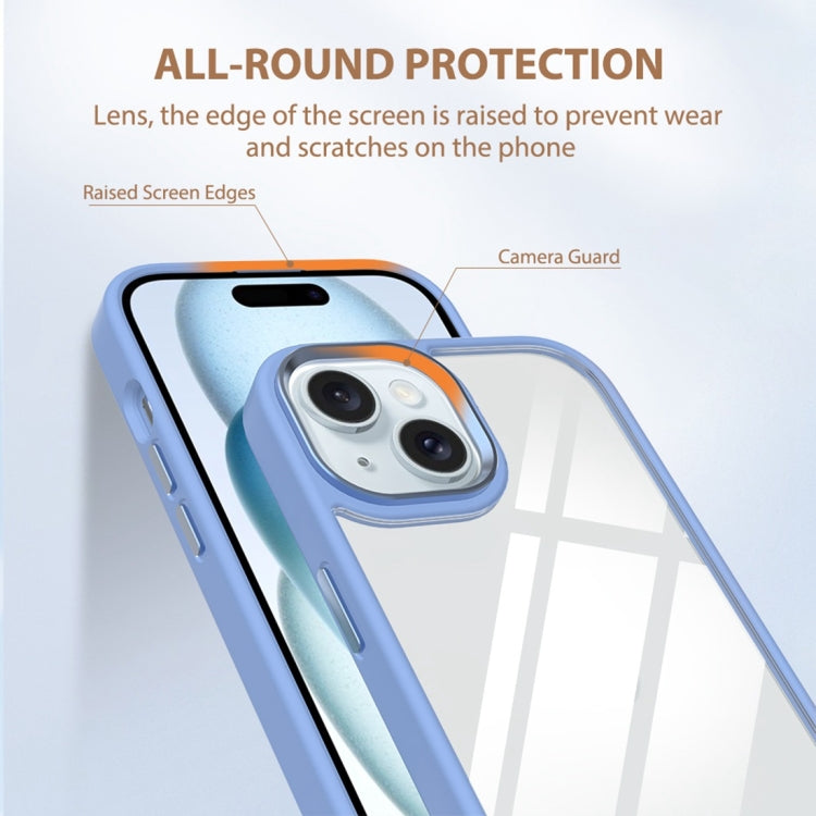 For iPhone 15 Gold Shield 2 in 1 PC + TPU Shockproof Phone Case
