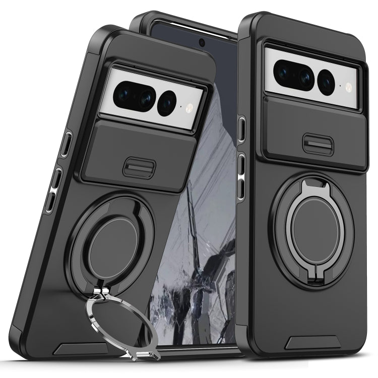 For Google Pixel 7 Pro Sliding Camshield Ring Holder Phone Case