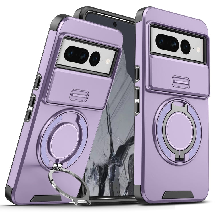 For Google Pixel 7 Pro Sliding Camshield Ring Holder Phone Case