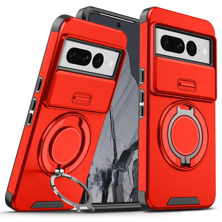 For Google Pixel 7 Pro Sliding Camshield Ring Holder Phone Case