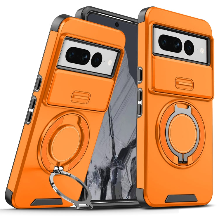 For Google Pixel 7 Pro Sliding Camshield Ring Holder Phone Case