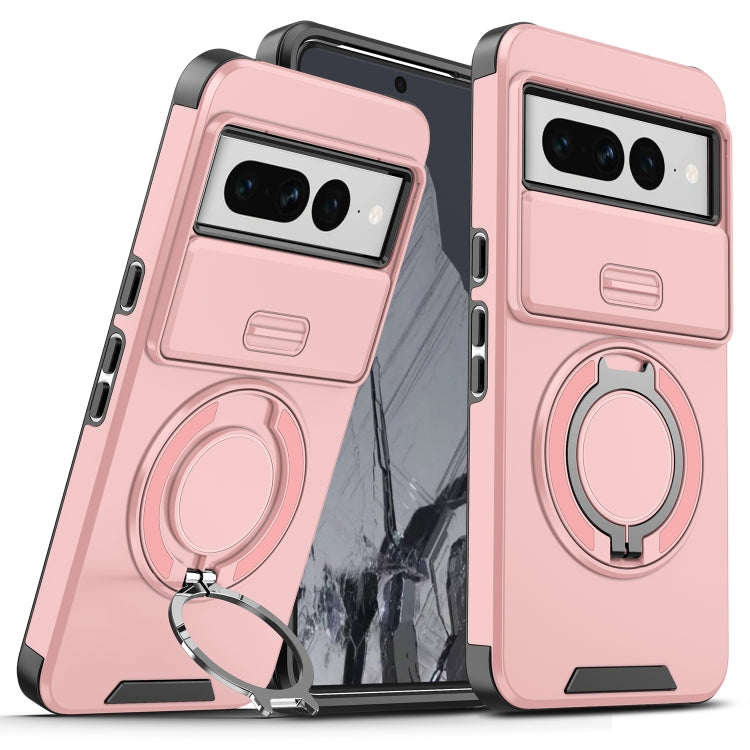 For Google Pixel 7 Pro Sliding Camshield Ring Holder Phone Case