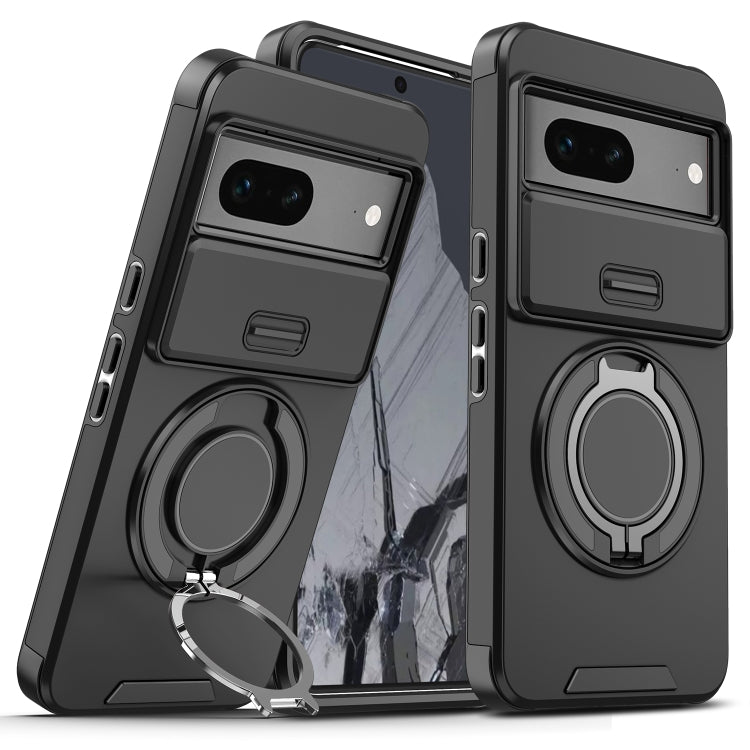 For Google Pixel 7 Sliding Camshield Ring Holder Phone Case
