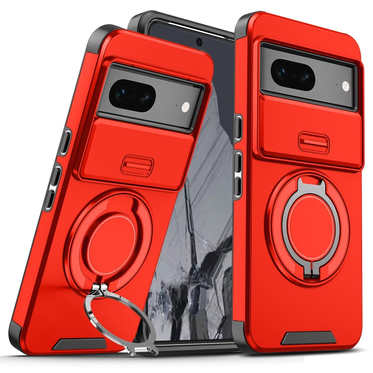 For Google Pixel 7 Sliding Camshield Ring Holder Phone Case