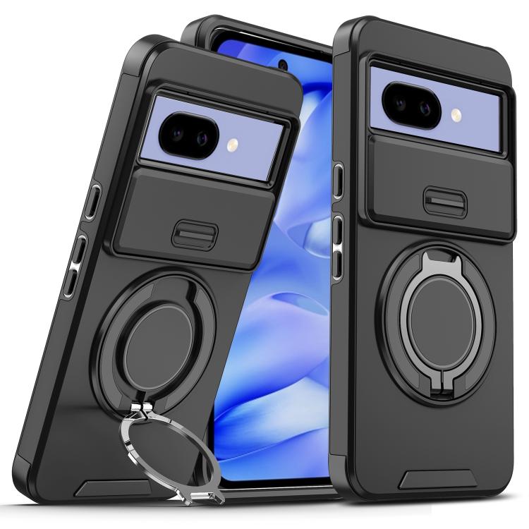 For Google Pixel 9a Sliding Camshield Ring Holder Phone Case