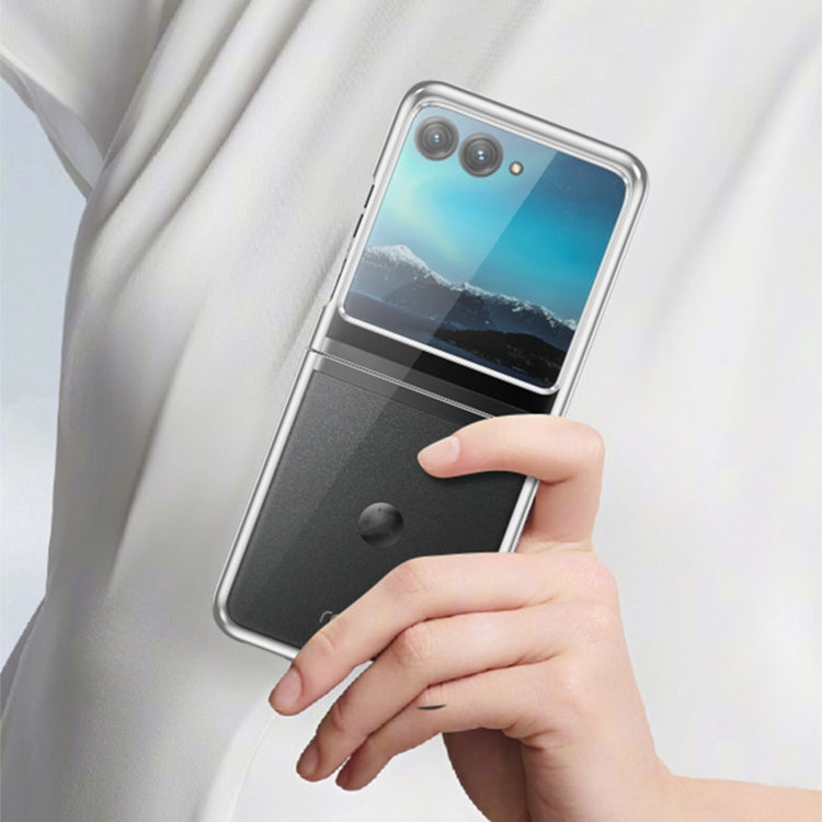 For Motorola Razr 50 Ultra 6D Electroplating PC Shockproof Phone Case