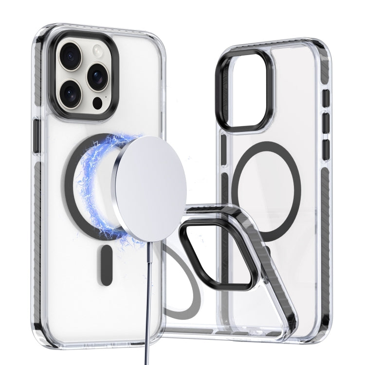 For iPhone 15 Pro Two-color TPU Hybrid PC MagSafe Phone Case