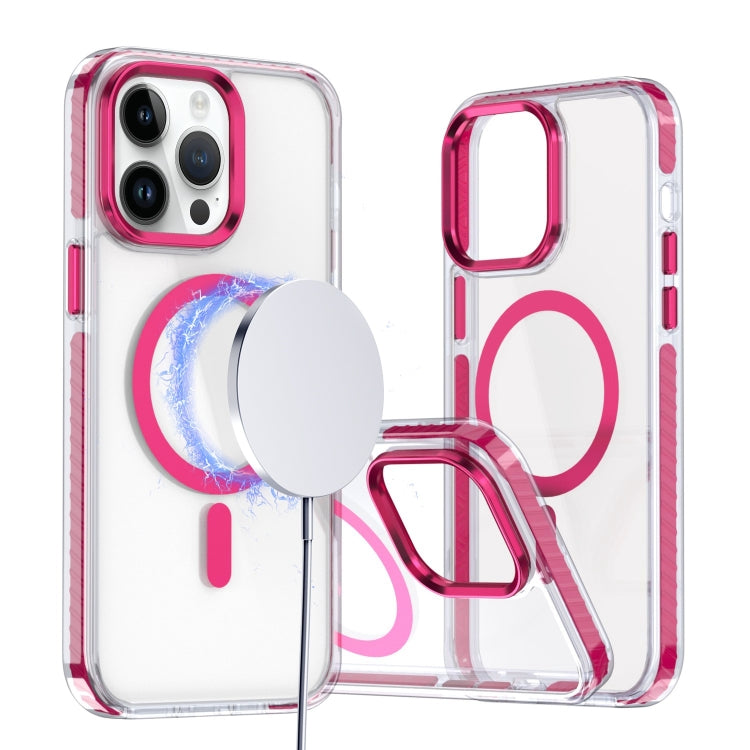 For iPhone 14 Pro Max Two-color TPU Hybrid PC MagSafe Phone Case