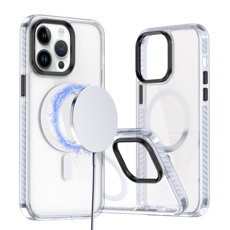 For iPhone 13 Pro Max Two-color TPU Hybrid PC MagSafe Phone Case
