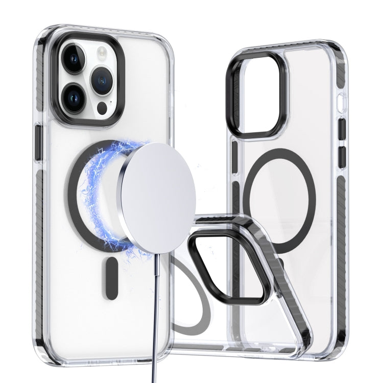 For iPhone 12 / 12 Pro Two-color TPU Hybrid PC MagSafe Phone Case