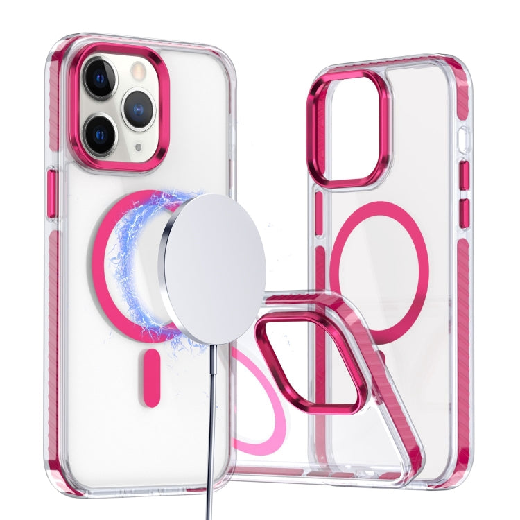 For iPhone 11 Pro Max Two-color TPU Hybrid PC MagSafe Phone Case
