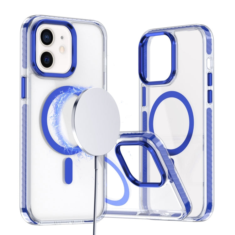 For iPhone 11 Two-color TPU Hybrid PC MagSafe Phone Case
