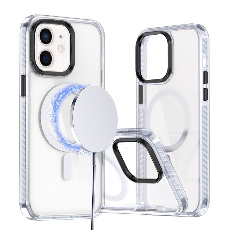 For iPhone 11 Two-color TPU Hybrid PC MagSafe Phone Case