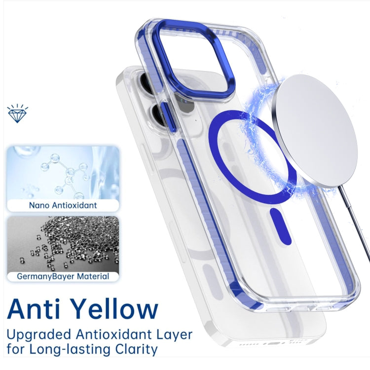For iPhone 15 Two-color TPU Hybrid PC MagSafe Phone Case