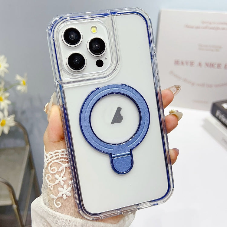 For iPhone 12 Pro Max Translucent 3 in 1 Holder MagSafe Phone Case