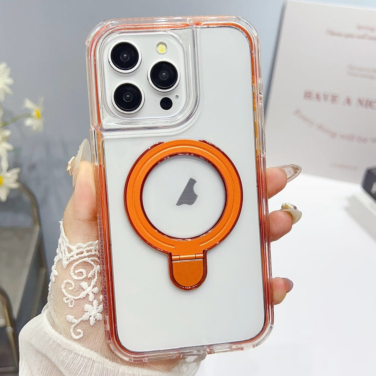For iPhone 13 Pro Max Translucent 3 in 1 Holder MagSafe Phone Case